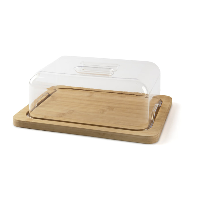 Copriformaggio Excelsa- Eco Living, Bambù Legno Naturale