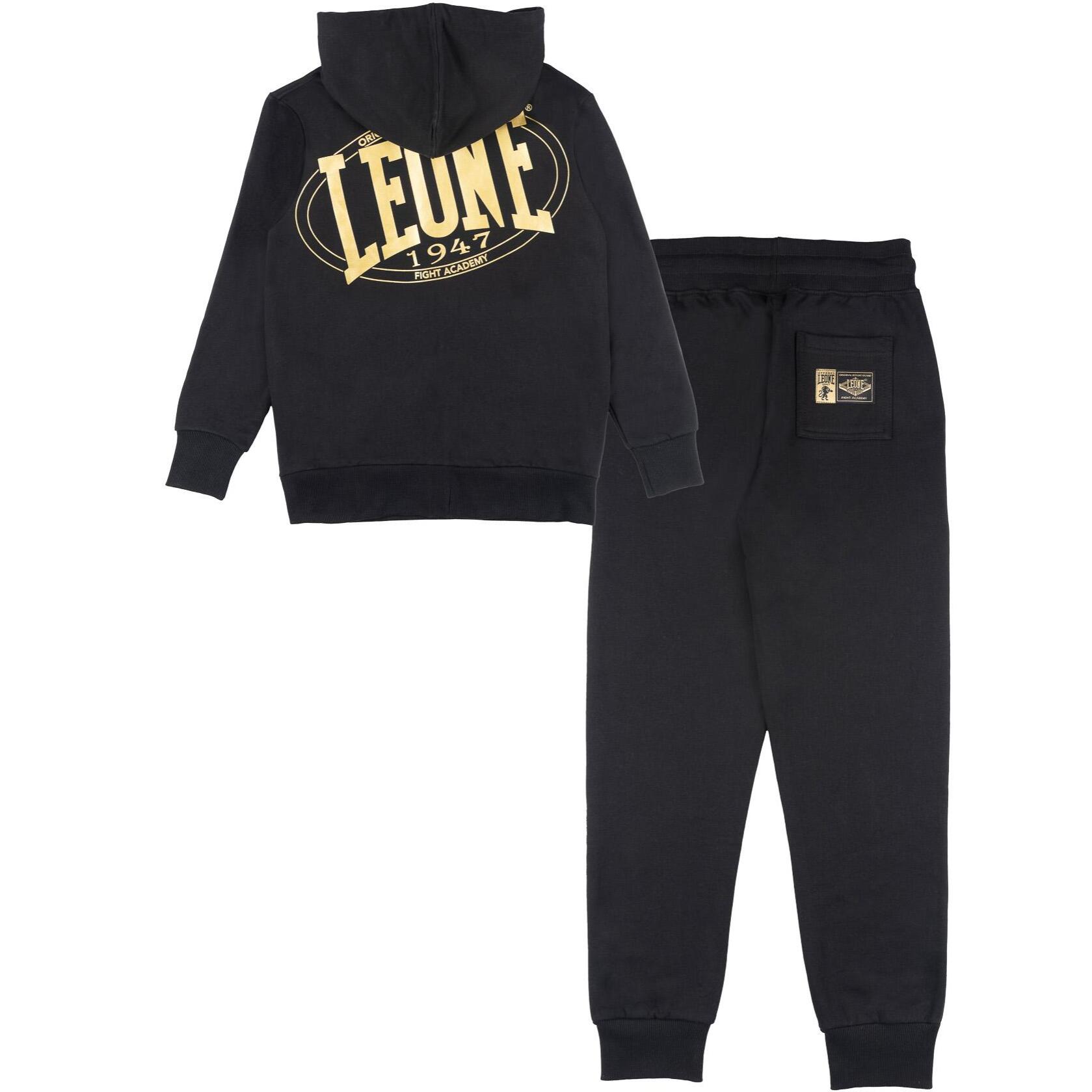 Chándal de invierno infantil con capucha y cremallera Leone 1947 Gold