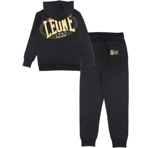 Chándal de invierno infantil con capucha y cremallera Leone 1947 Gold