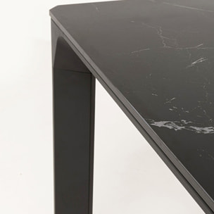 Table de jardin Bari 180x90cm noire Kare Design