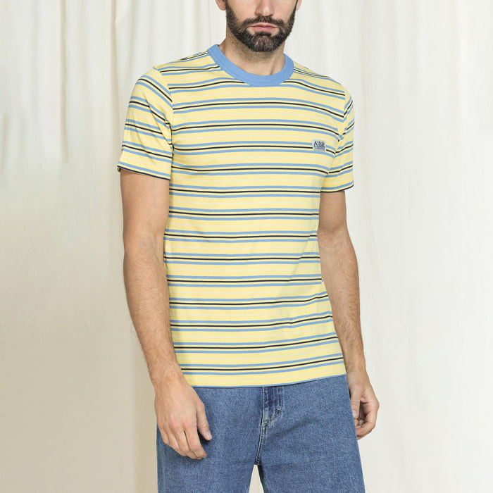 T-SHIRT A RIGHE MODELLO CARRERA BLUE AGE REPLICA