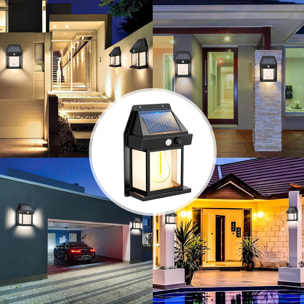 4 Applique solaire sensor SUNFLARE 30LM