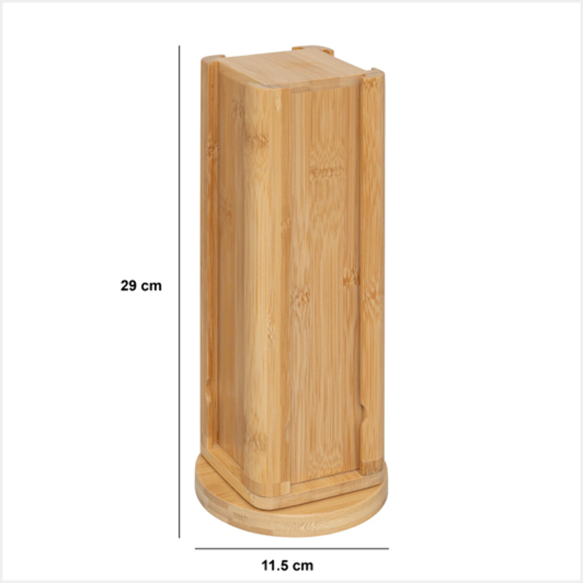 Porte-capsules rotatif en bambou