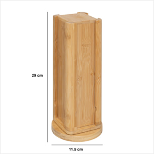 Porte-capsules rotatif en bambou