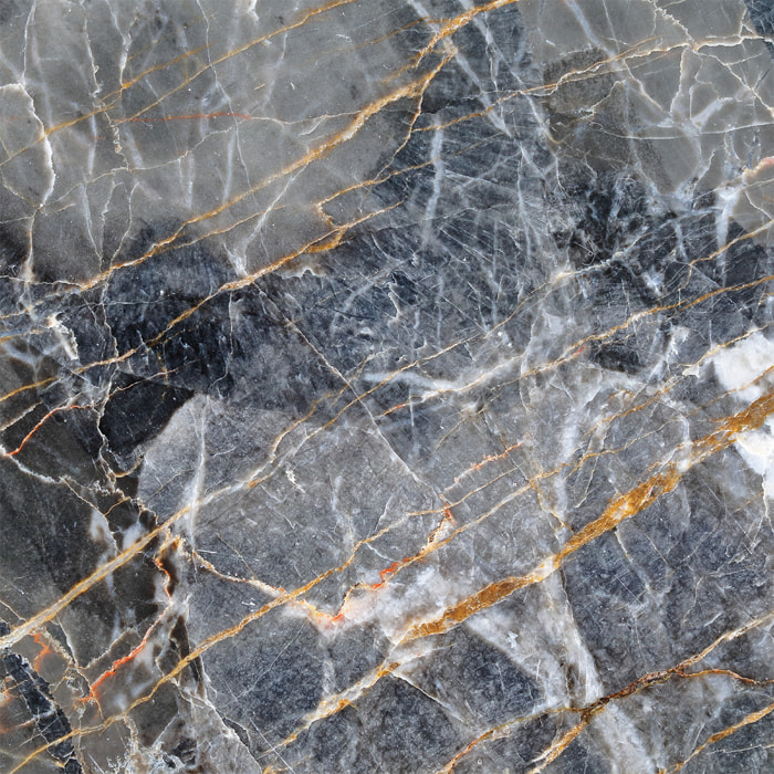 Sticker Sol avec laminat de Protection en Plastique Anti-dérapant | Stickers adhésif Sol - SOL MARBRE GRIS ET LIGNES DORÉES - 1 sticker