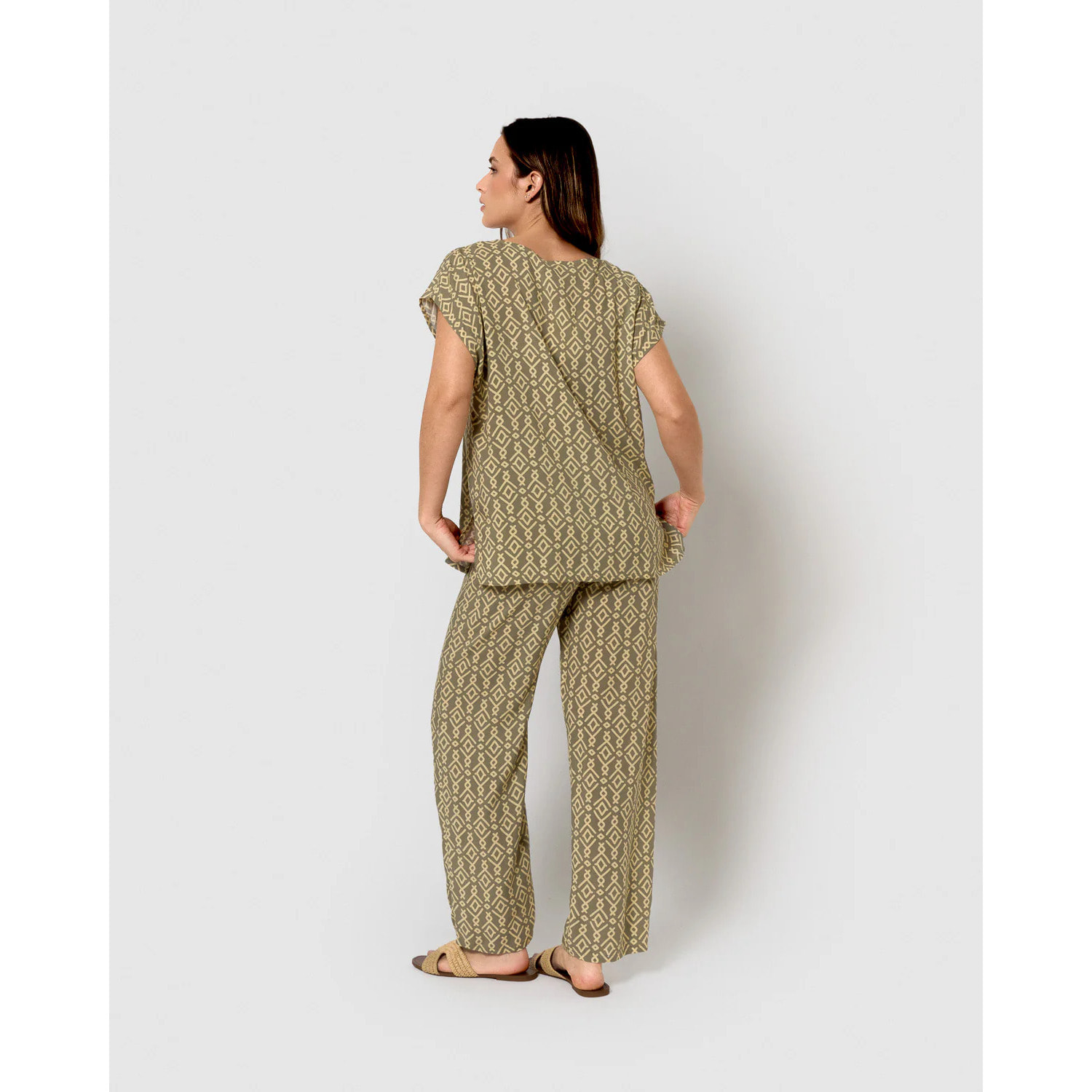 Blusa viscosa rubio verde