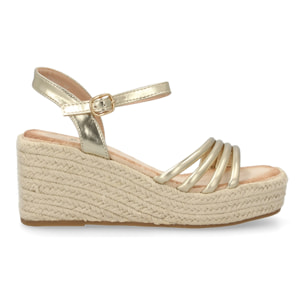 Sandalias de cuña para mujer, comodas y elegantes, diseño moderno trenzado