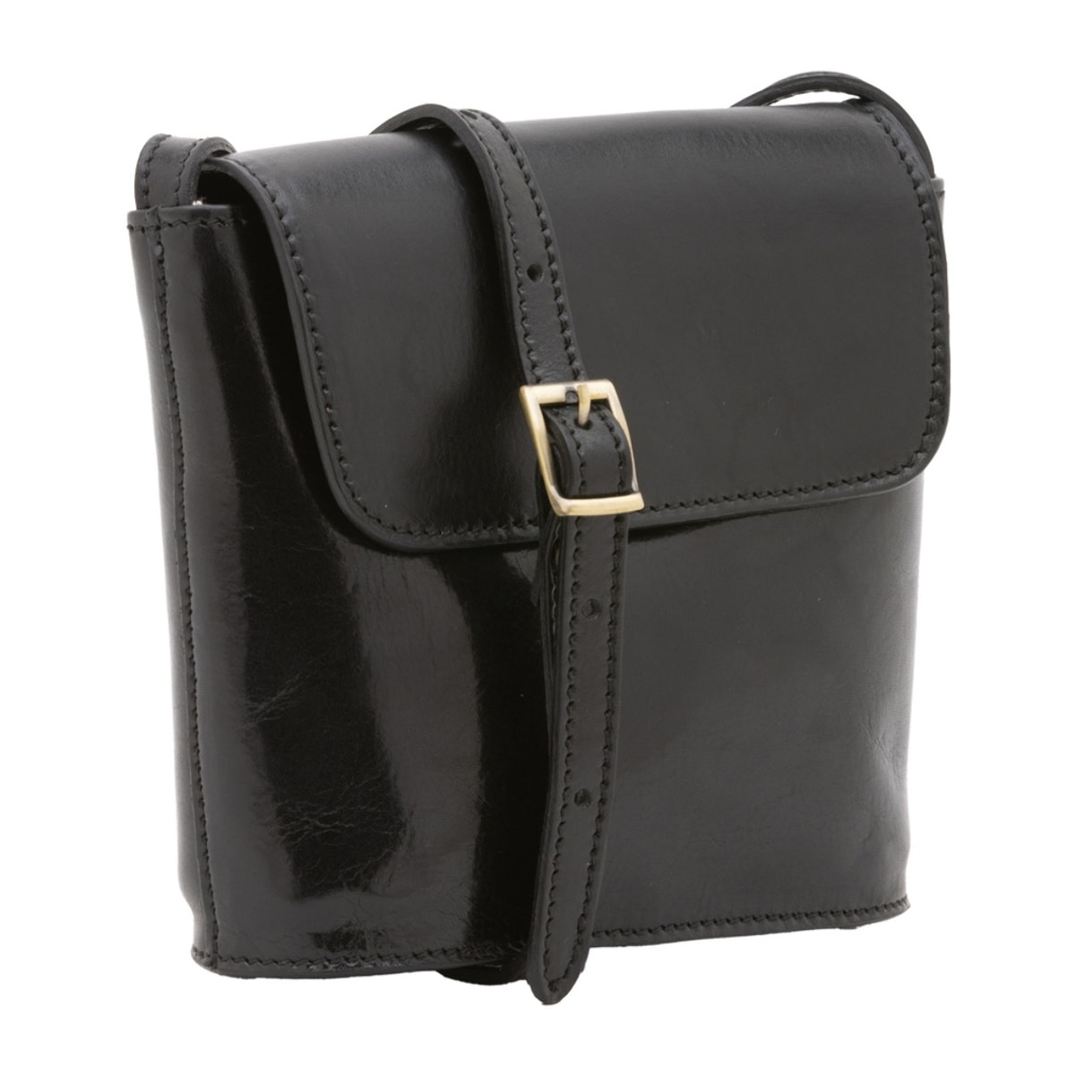 Borsa a tracolla uomo in vera pelle - Modello Castillon - 100% pelle - 16.0 x 17.5 x 7.0 cm
