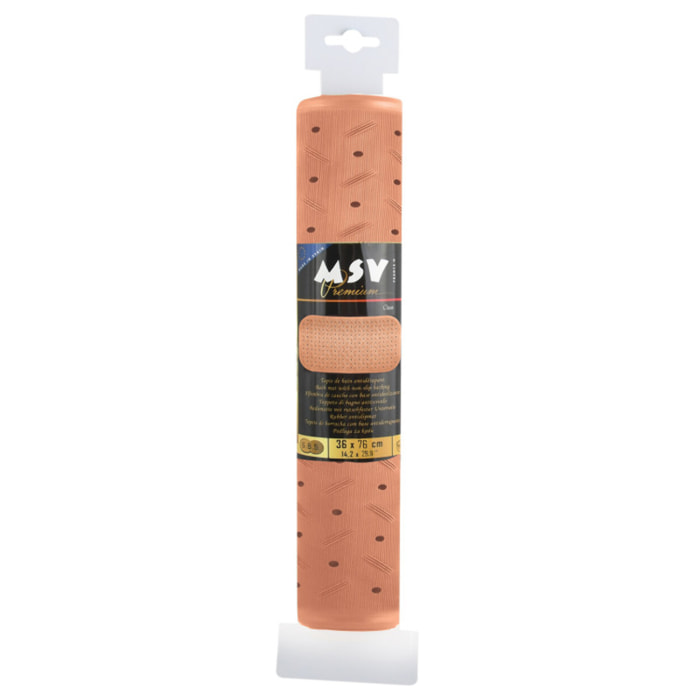 MSV Tapis Fond de douche antidérapant Caoutchouc CLASS 54x54cm Pêche