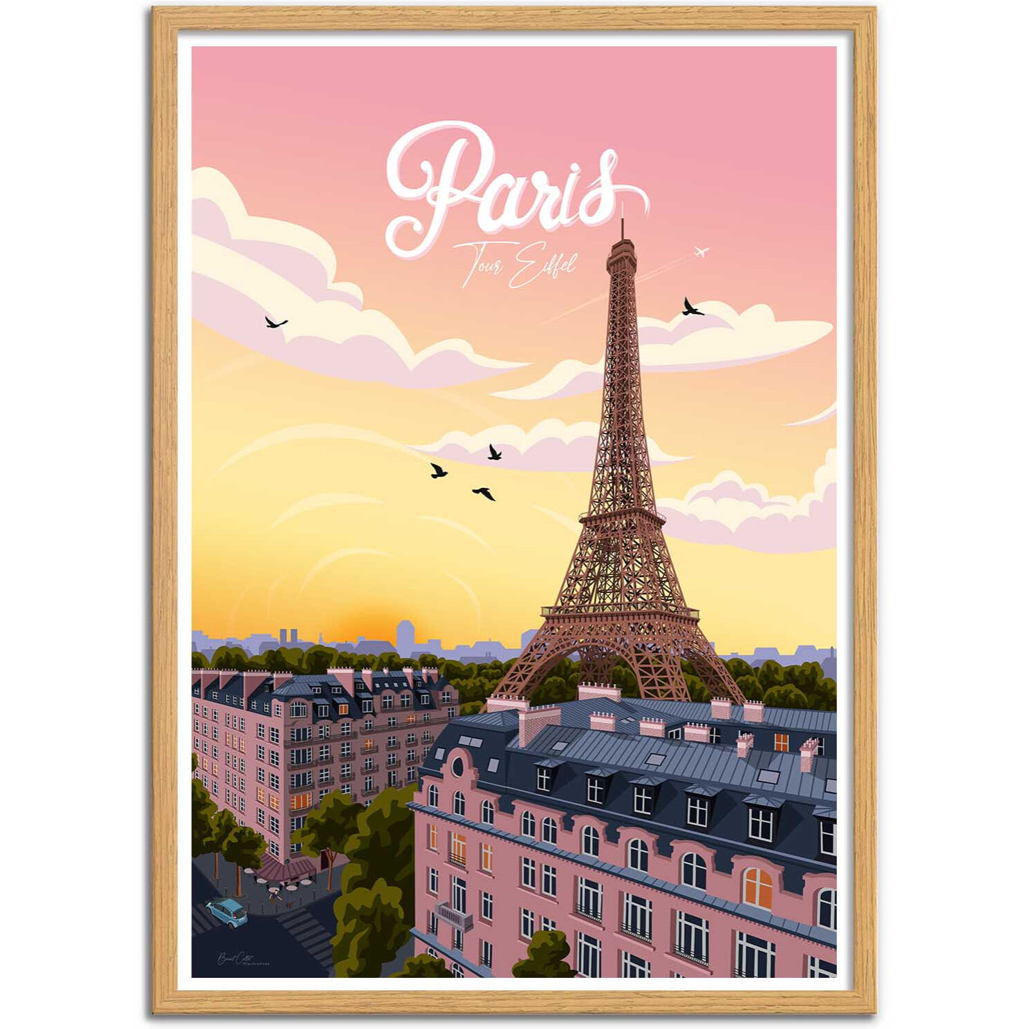 Affiche - Paris Tour Eiffel - Benoit Collet