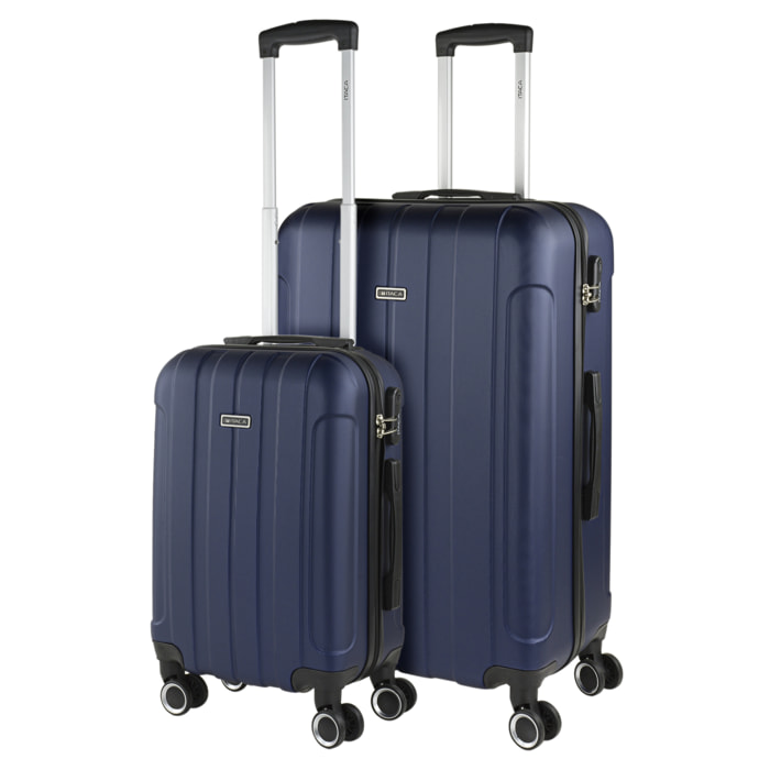 Juego De Maletas Rígidas Abs Itaca Havel Marino