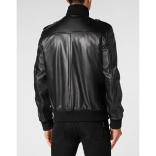 PHILIPP PLEIN Bomber de cuero