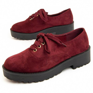 Mocasín De Plataforma - Burdeos - Altura: 4 Cm