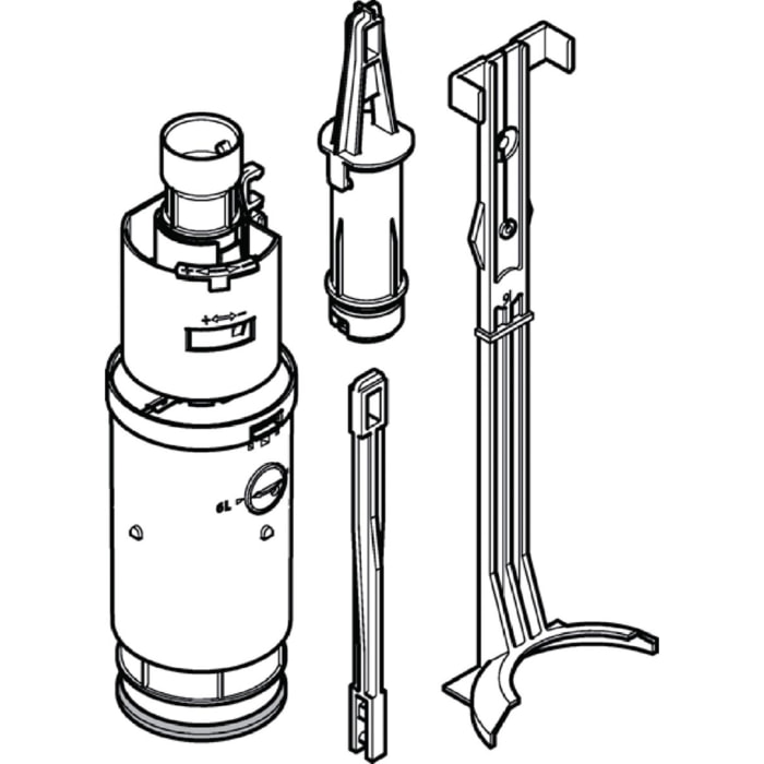 Cloche complète double touche - Pour réservoir encastré (240.501.00.1)