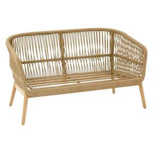 Canapé de jardin Orissa 2 places beige