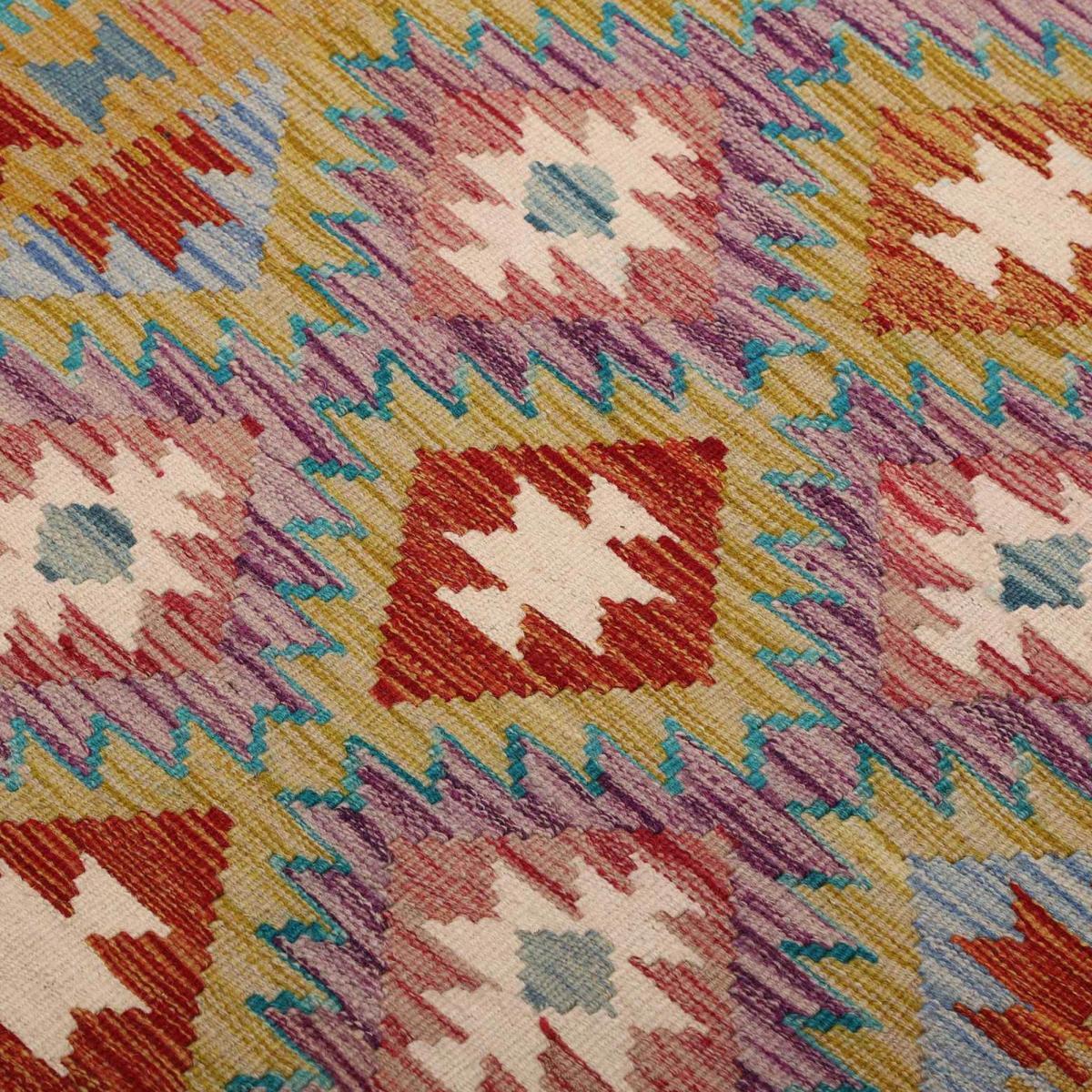 Tapis kilim ethnique authentique, tissé plat en laine, VIGUSIM