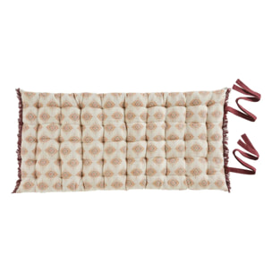 Coussin de sol "Ikat" jacquard lin 60x120cm