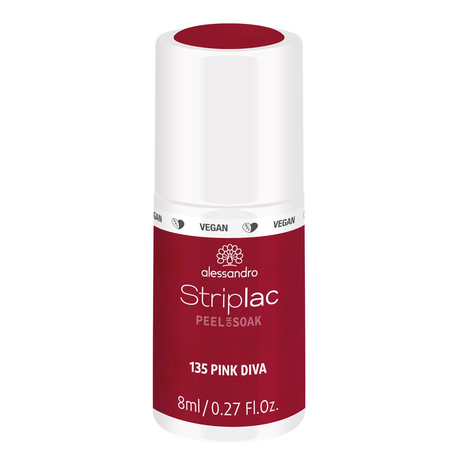 Striplac Peel or Soak - Vernis Semi-permanent - 135 Pink Diva 8 ml