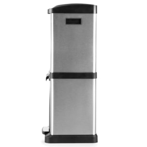 Cubo de reciclaje ecológico 32 litros de 3 compartimentos (2 de 8 L + 1 de 16 L), reciclaje de basura / cubos de reciclaje, Gran Capacidad, para Papel