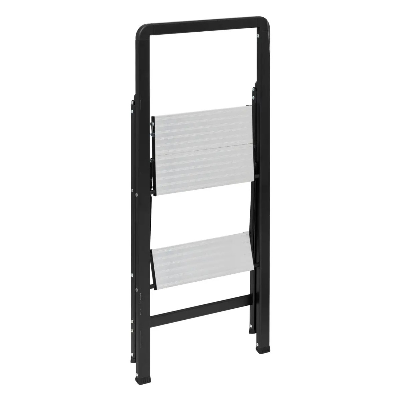 Marchepied en aluminium gris 2 marches H83cm