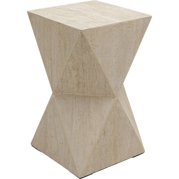 Table d'appoint Travertino Triangle Kare Design