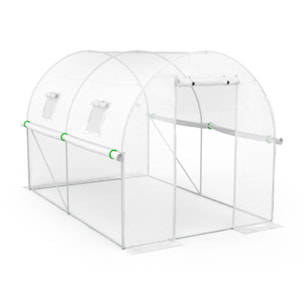 Serre 6m² blanche - gamme toutes saisons