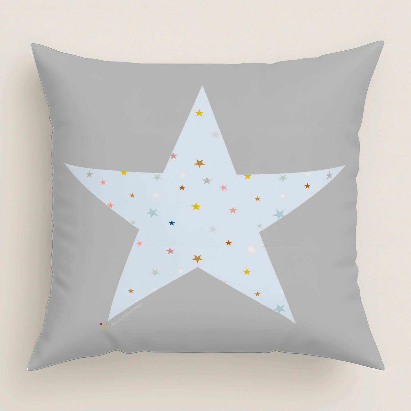 Funda de Cojín Estampado - Con Cremallera - Sin relleno - 100% Algodón - Veo Veo