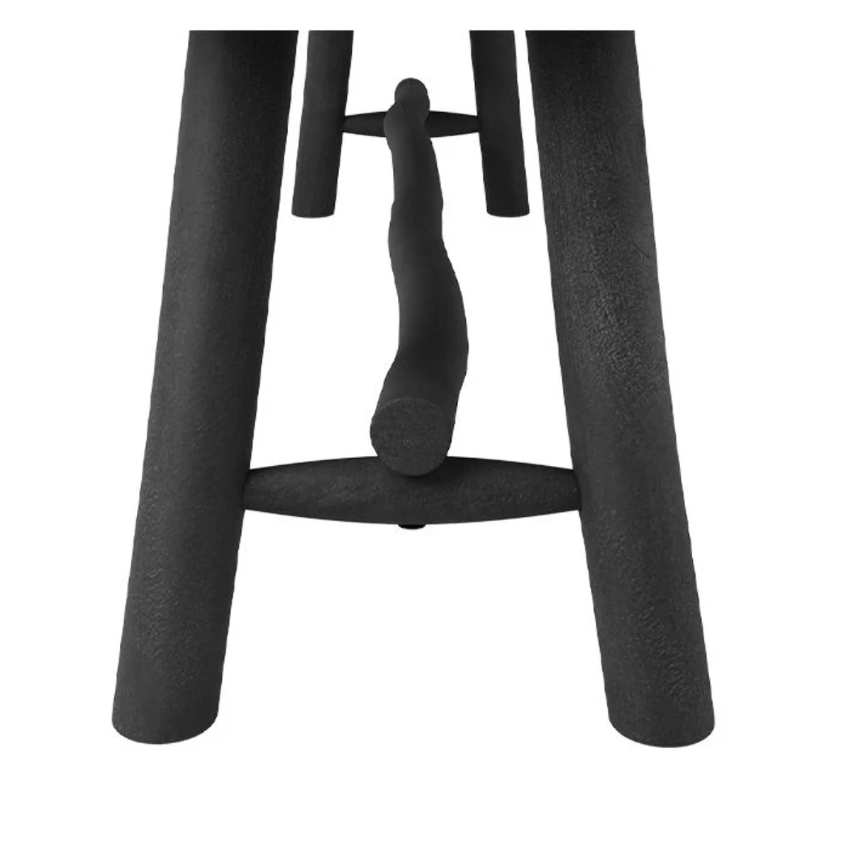 Banc noir en bois de manguier 145 cm - Toxis