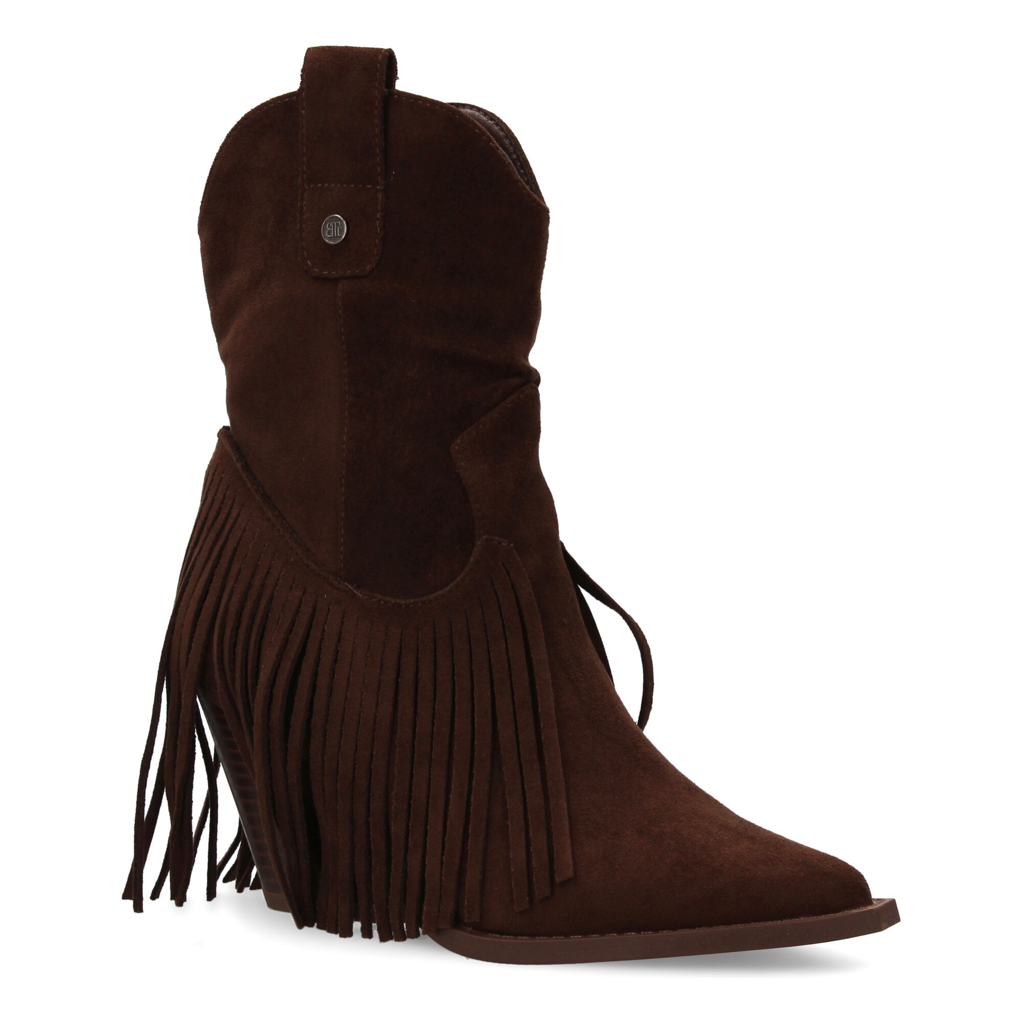 Botin mujer con flecos estilo cowboy