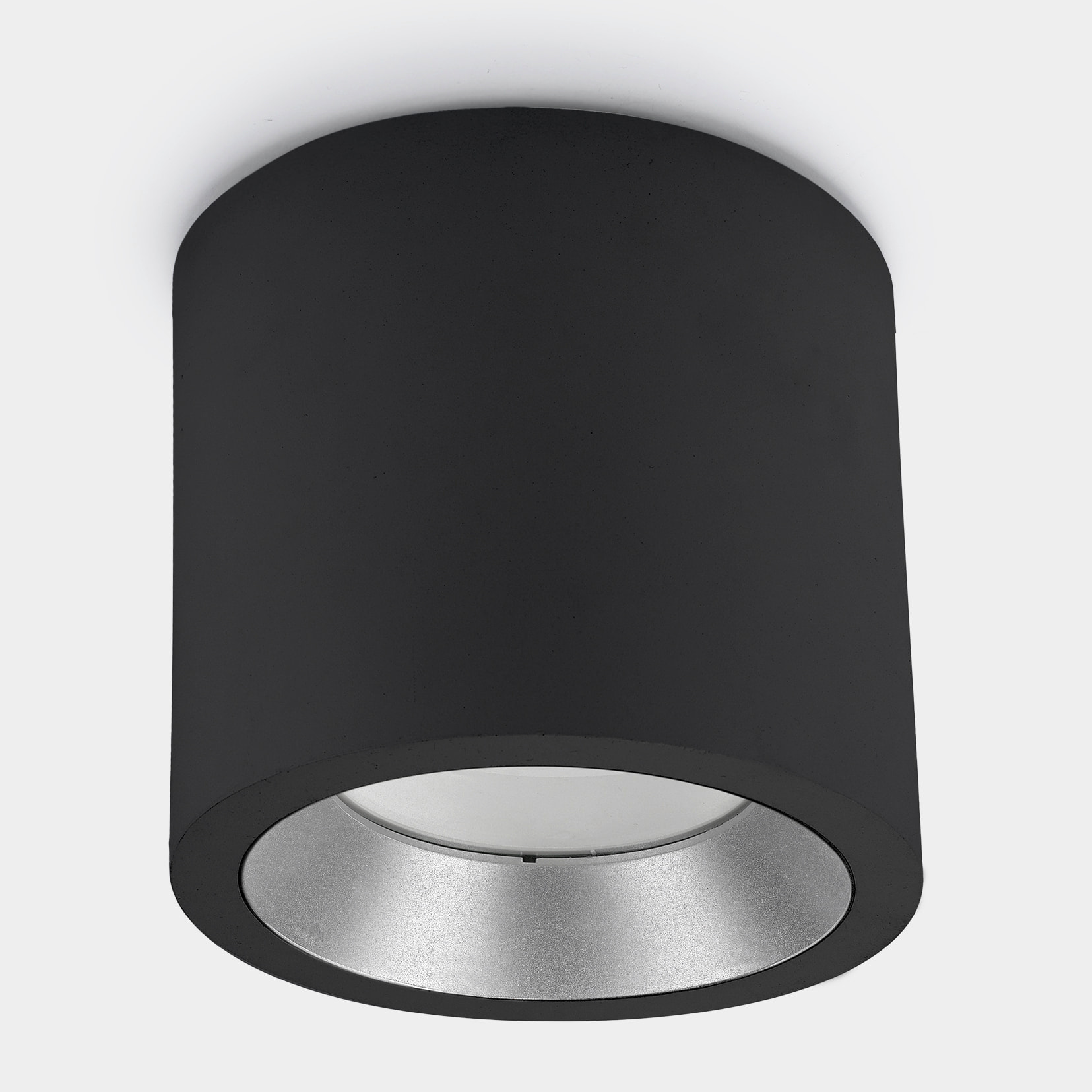 LEDS C4 Plafon Ip66 Cosmos Led Ø126Mm Led 12W Blanco Cálido - 3000K On-Off Gris Urbano