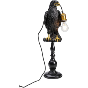 Lampe corbeau noir perché Kare Design