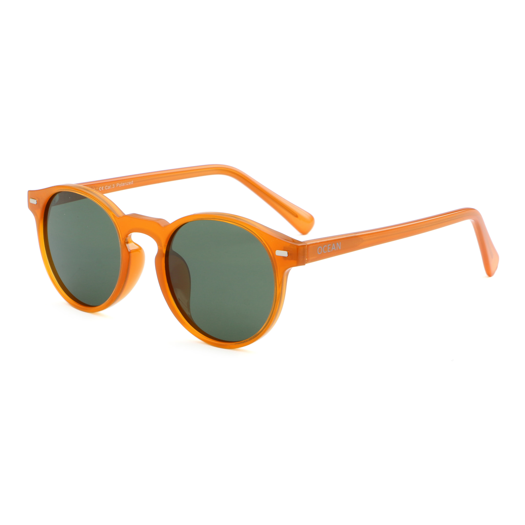 Gafas de sol OCEAN DE NIRO - Miel brillante / Verde
