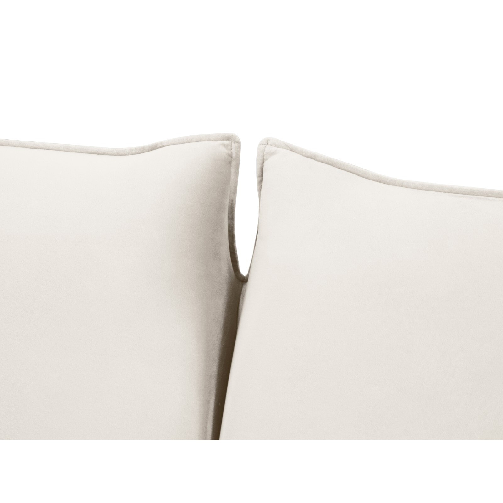 Canapé convertible "Vienna" 3 places en velours beige clair