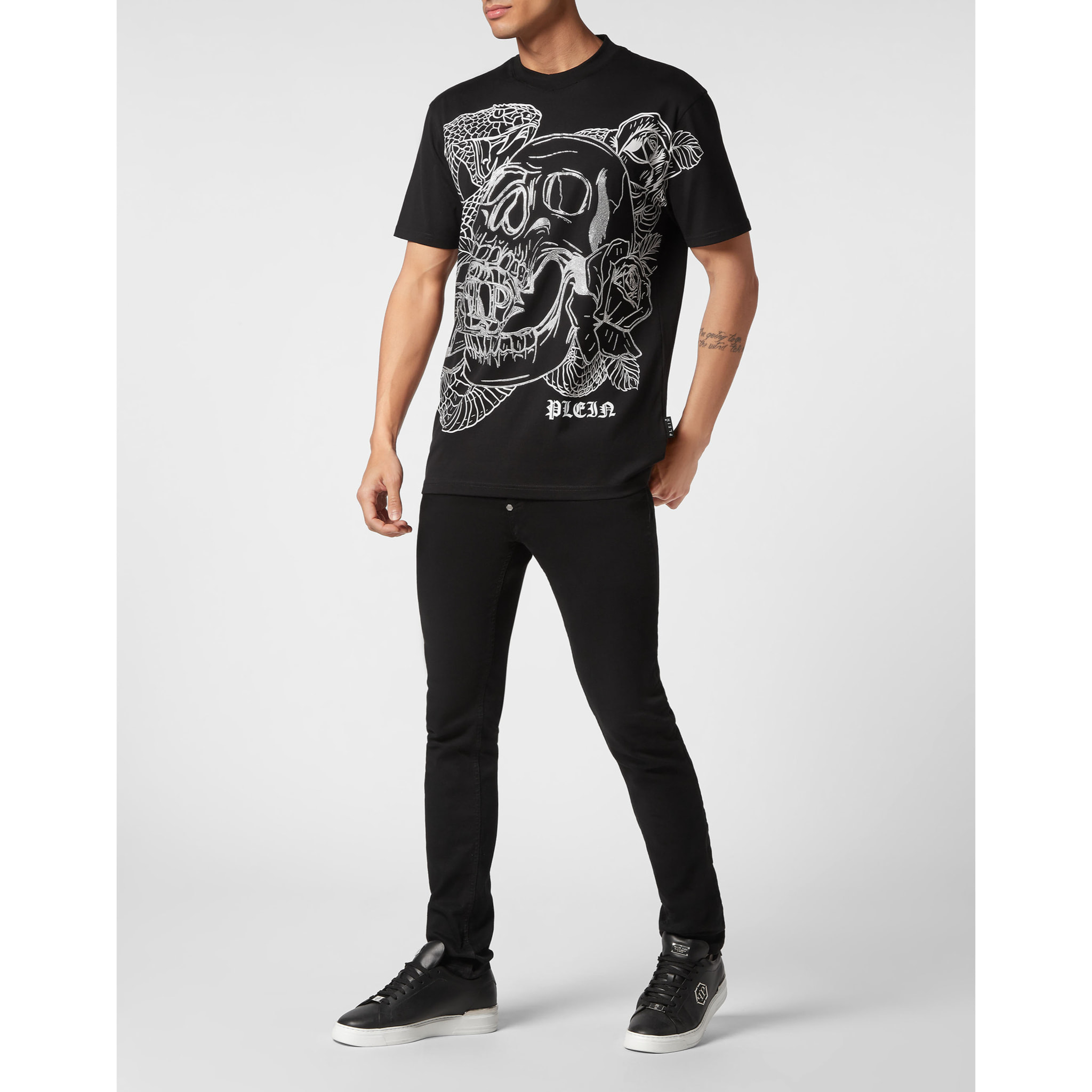 PHILIPP PLEIN Camiseta Cuello Redondo SNAKE