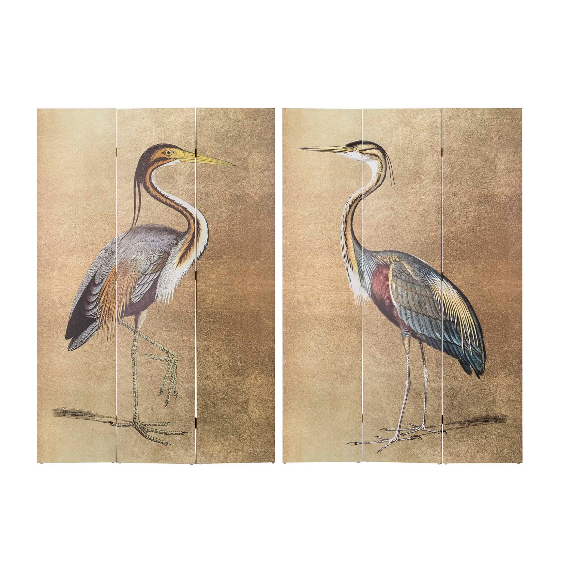 Biombo Canva Garzas 120x3x180 Cm