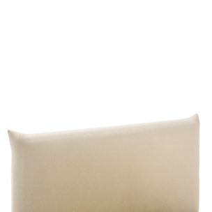 Lit coffre lin beige 2 places