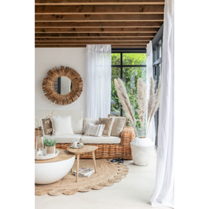 J-Line vase Large Chad - papier maché - blanc - 68 cm de hauteur