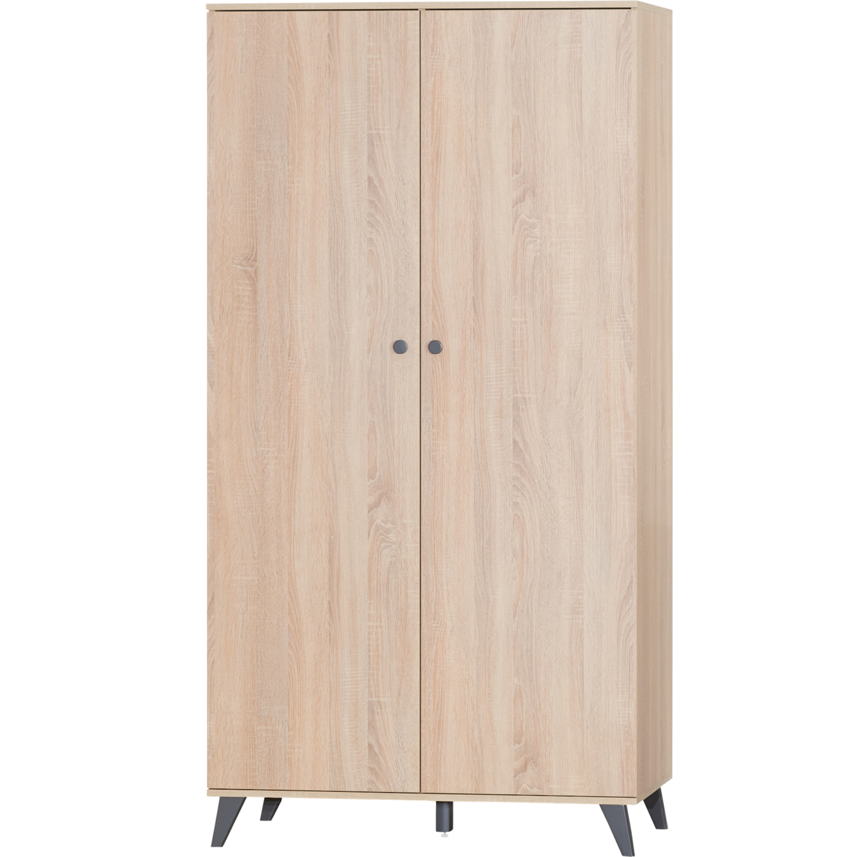 Armoire 2 portes décor bois chêne