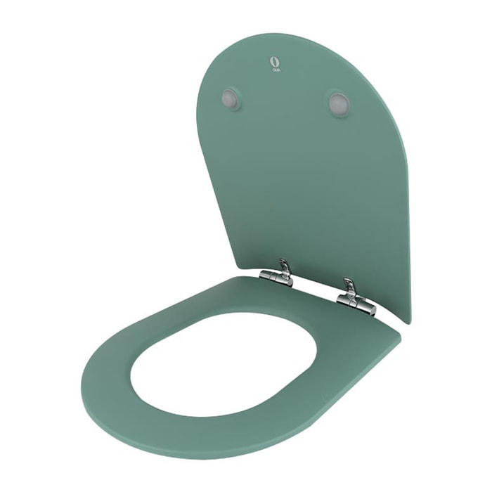 Abattant wood slim déclipsable uni - Multicolore