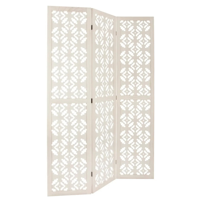 Paravent "Nomade" blanc H170cm
