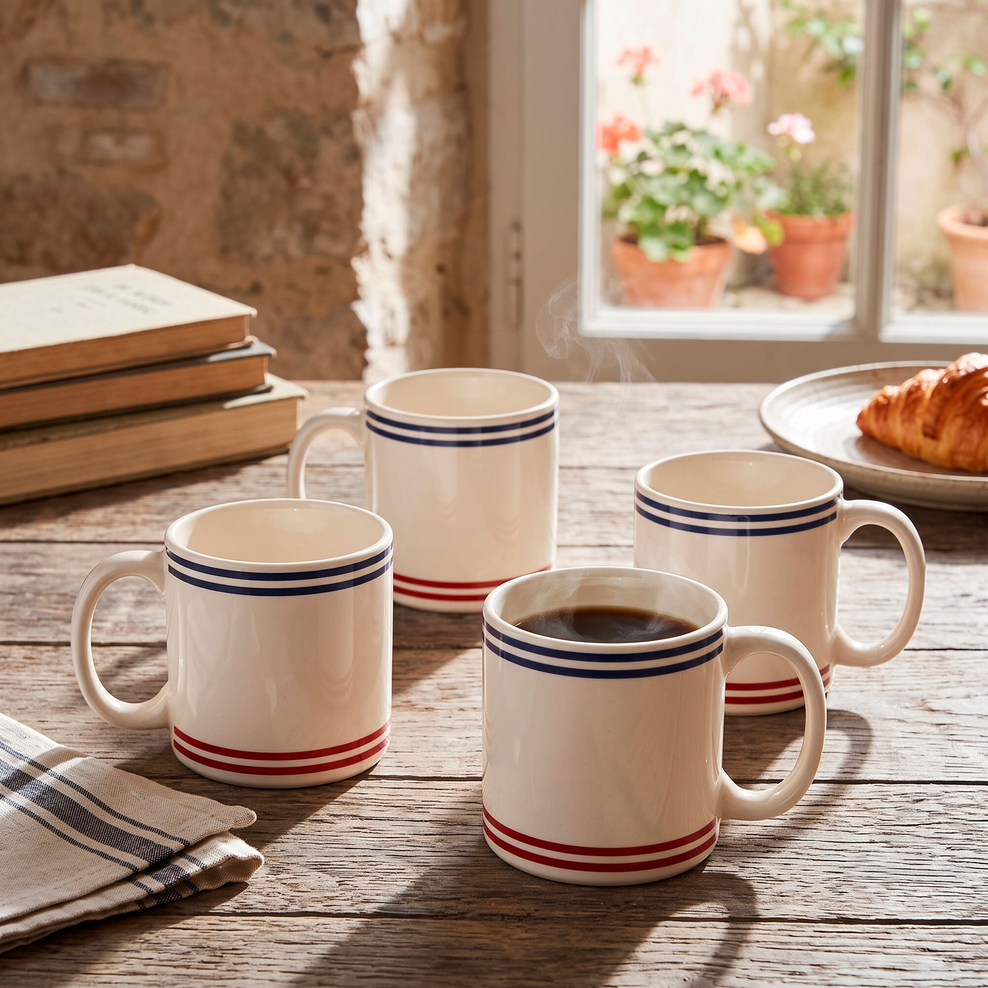 Set 4pzs tazas de gres 330ml el ganso