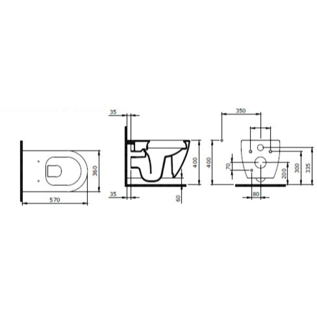 Pack WC Bati-support Geberit extra-plat UP720 + Cuvette suspendue sans bride Livea Bello + Abattant frein de chute + Plaque chro