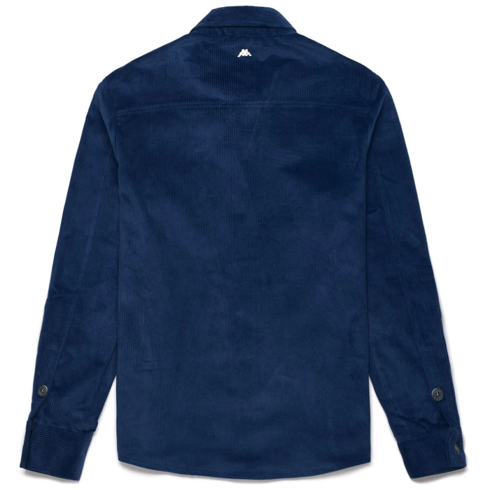 Kappa - Overshirt Uomo Blu - Robe Giovani Elgafar