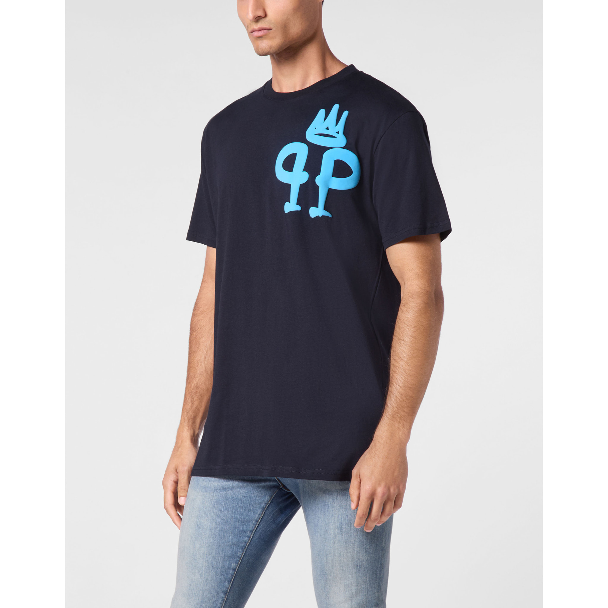 PHILIPP PLEIN T-Shirt Round Neck KING PLEIN