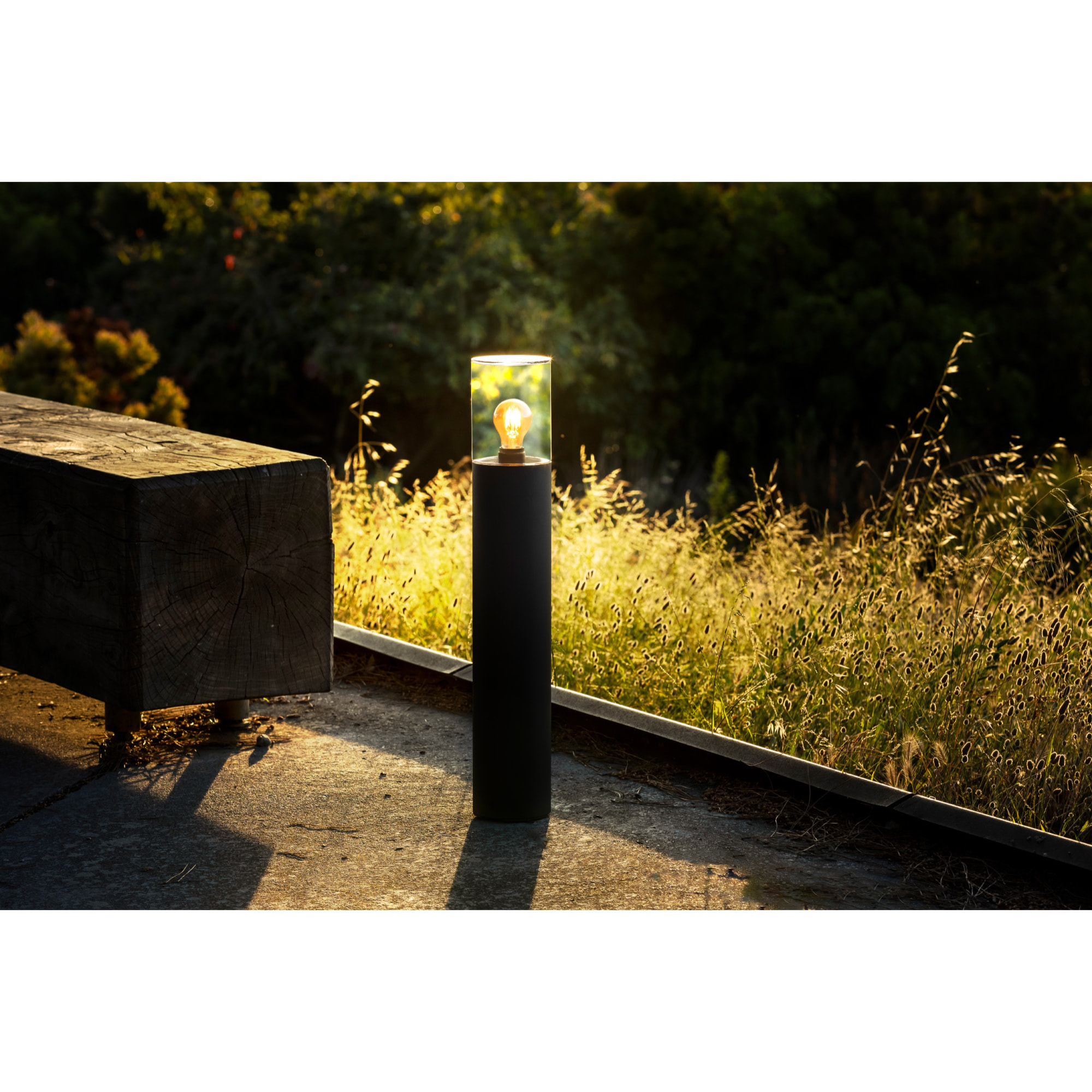 KILA 700 Baliza gris oscuro transparente