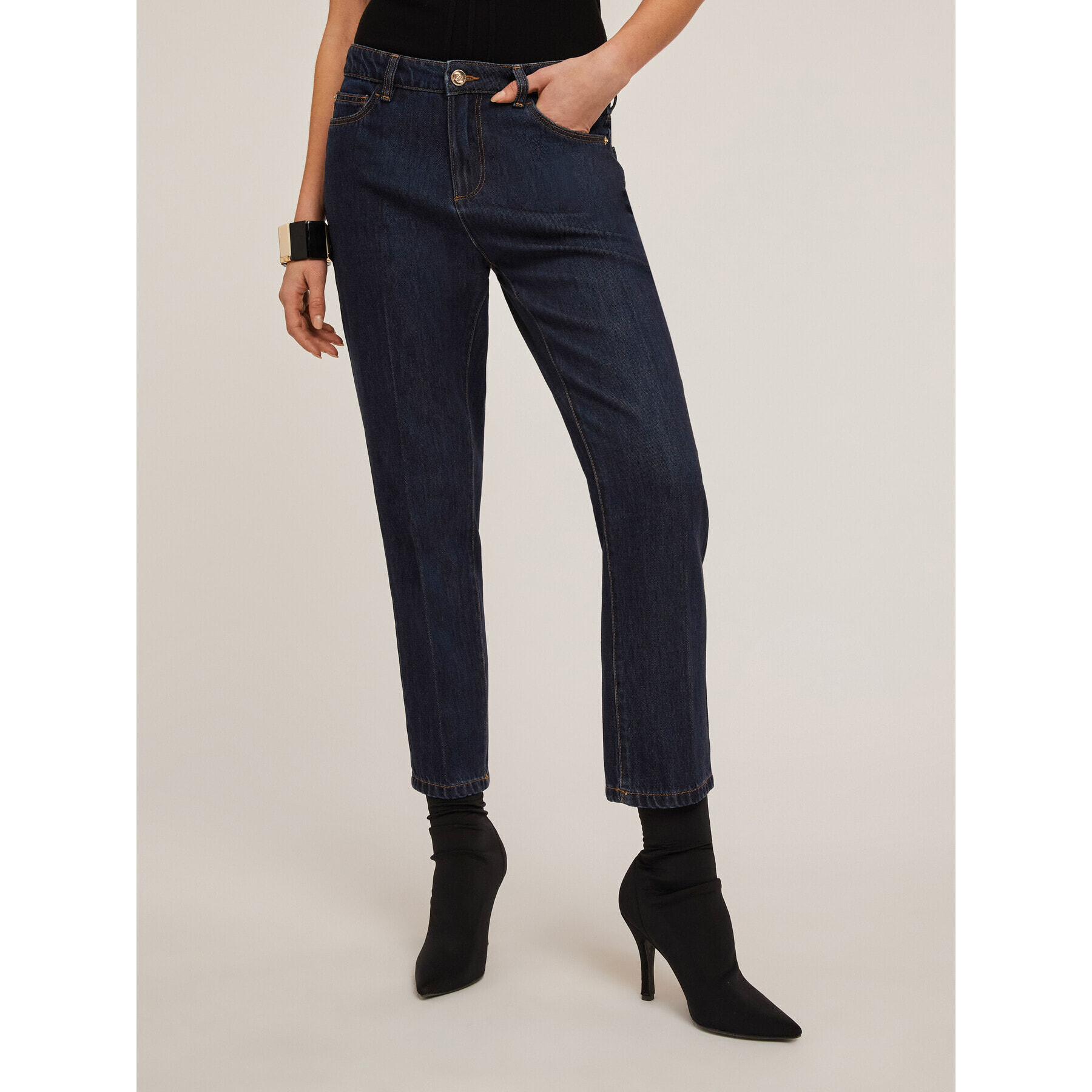 Motivi - Jeans carrot Rianne misto TENCEL™ - Blu