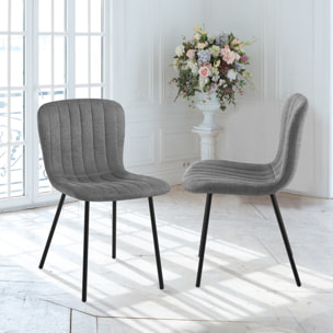 Tomasucci Set de 4 Chaises COSY GRIS