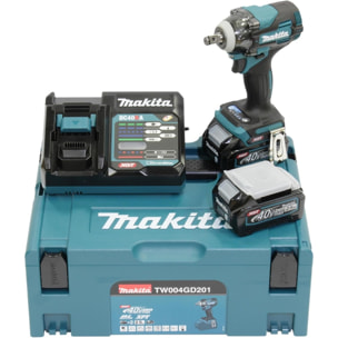 Boulonneuse XGT 1/2'' 350 Nm - 2 Batteries 2.5 Ah + 1 Chargeur + Makpac - MAKITA - TW004GD201