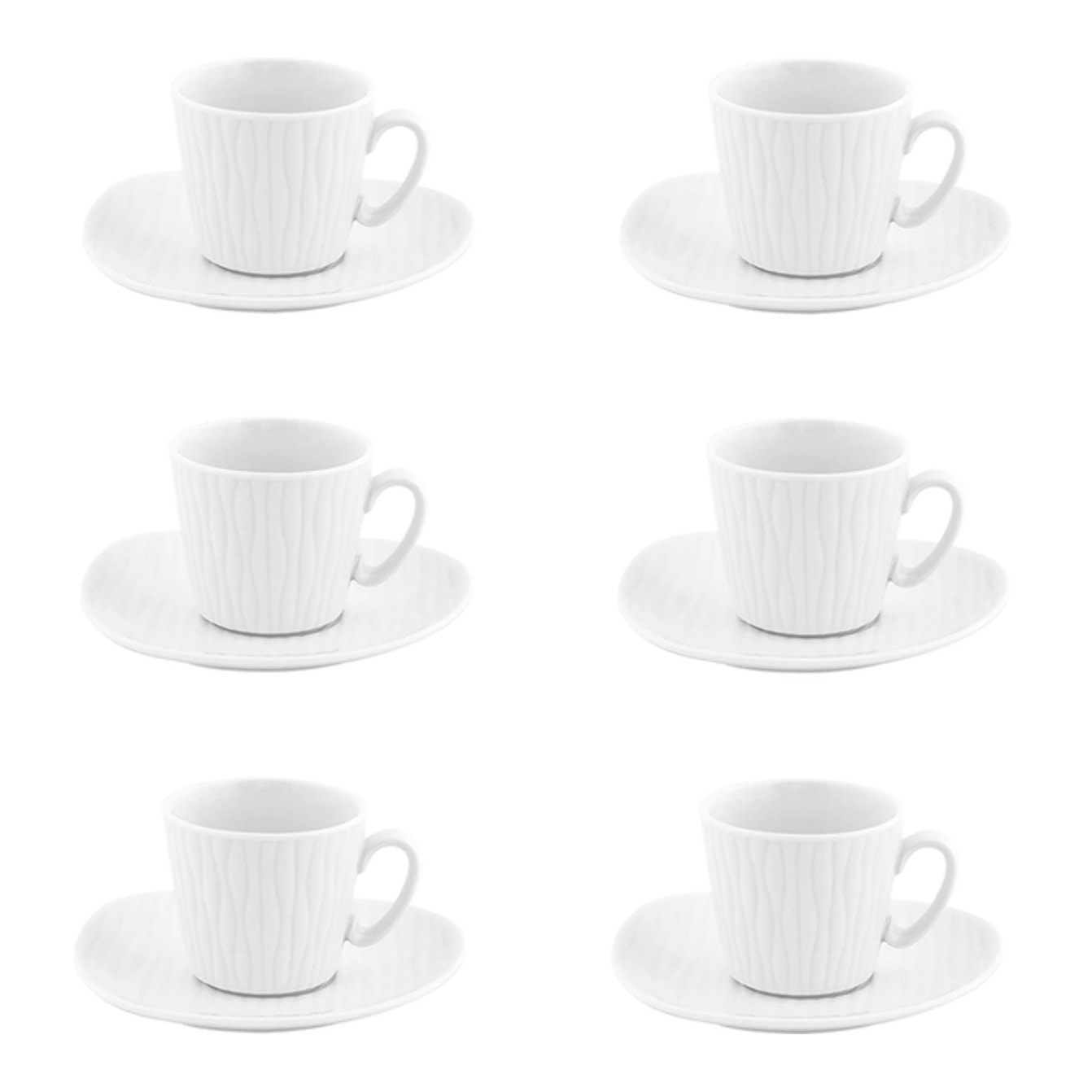 Set da caffè Ylang da 6 pezzi in porcellana