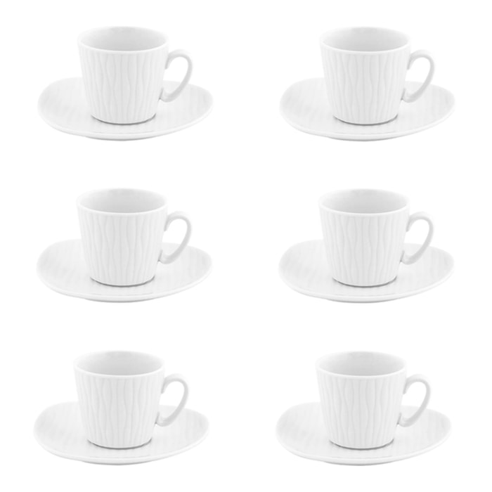 Set da caffè Ylang da 6 pezzi in porcellana